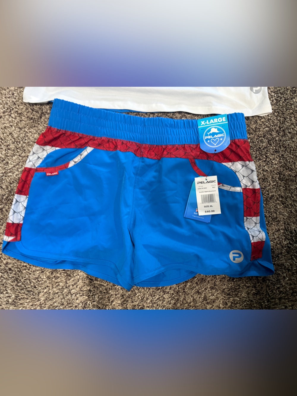 Pelagic Red, White and Blue Sport Top and Shorts Set - Picture 2 of 6